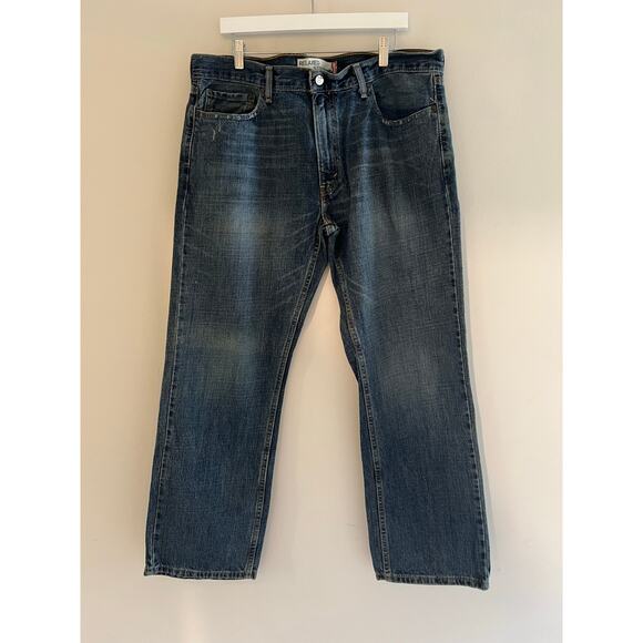 Vintage Levi’s 559 Made in Mexico Relaxed Straight Jeans Dark Blue Size 36X30 JJ - Picture 6 of 11
